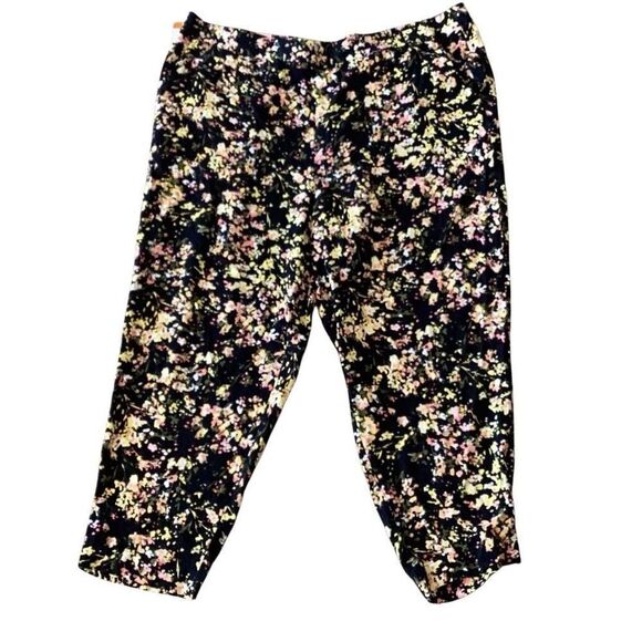 NWT Jessica Simpson Women’s Pull On Floral Ankle Pant Cameren XXL - Picture 2 of 5